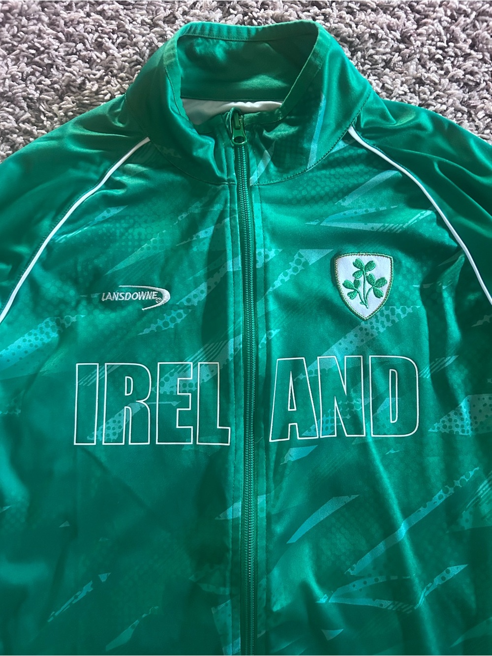 Ireland boys full zip athletic jacket size 11/12 Lansdowne